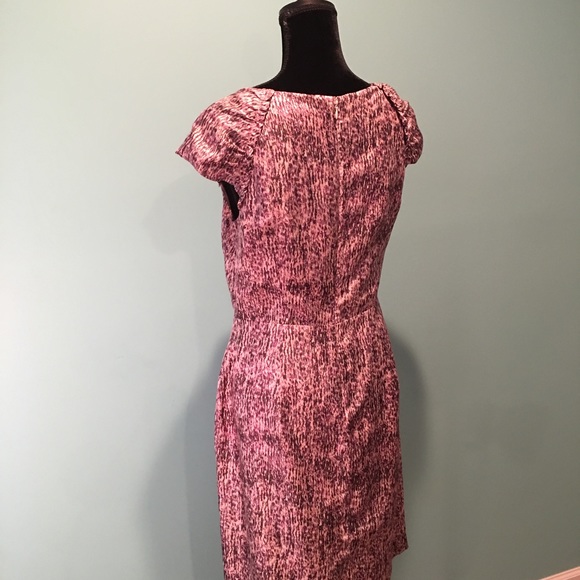 Banana Republic Pink Speckled Cap Sleeve Sheath Dress - Picture 4 of 8